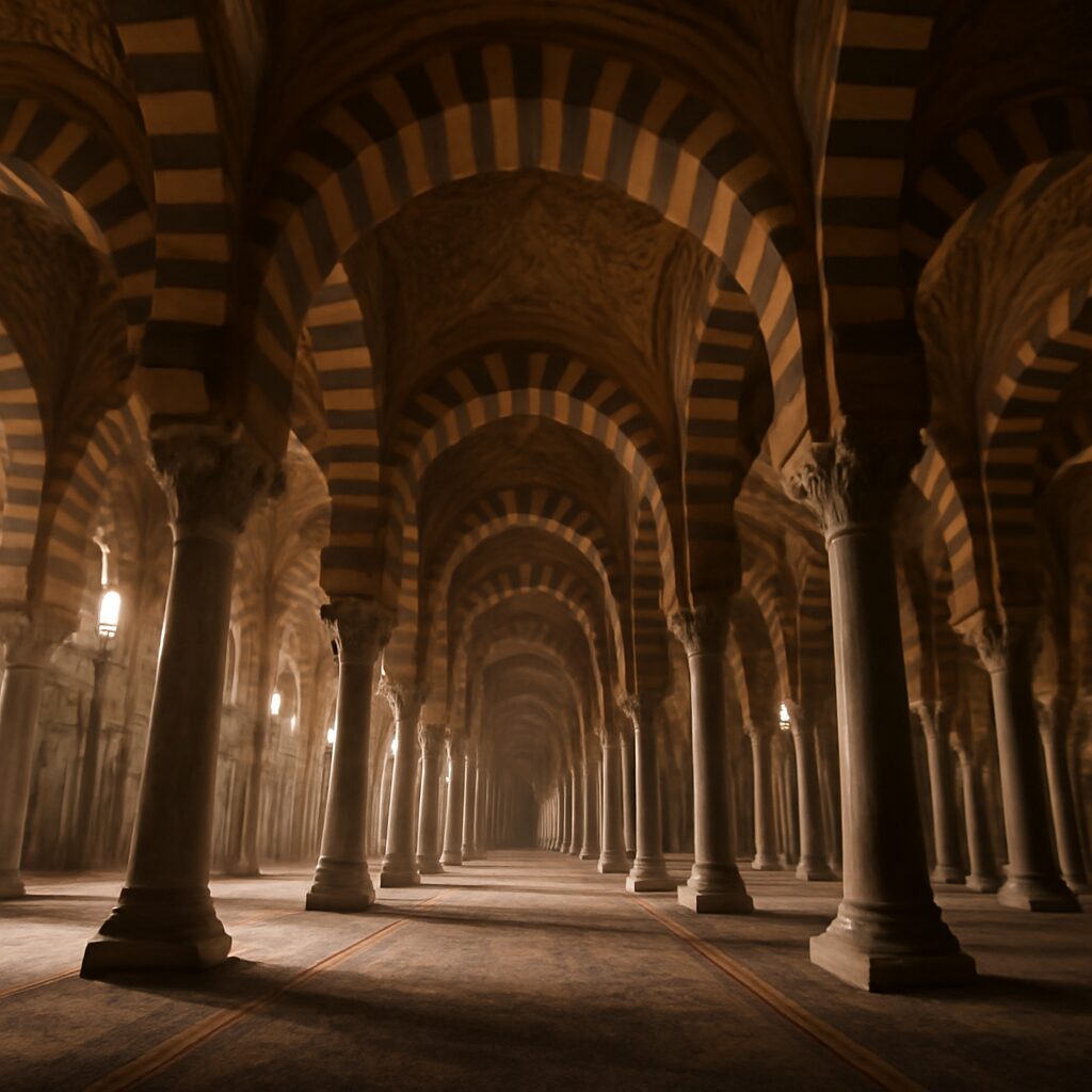 Photographie d'architecture islamique encadrée en tableau