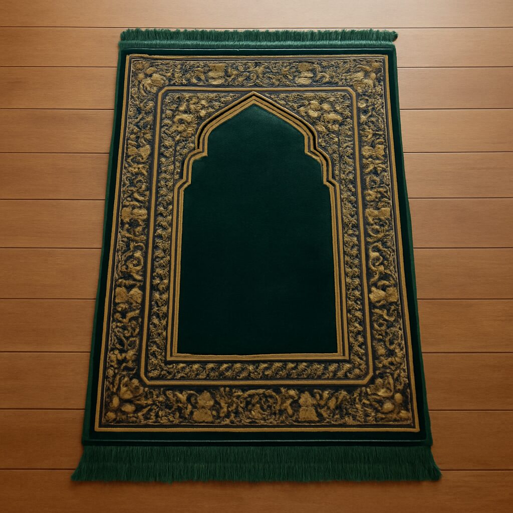 Tapis de priere traditionnel — sajjada avec motif de mihrab, Turquie