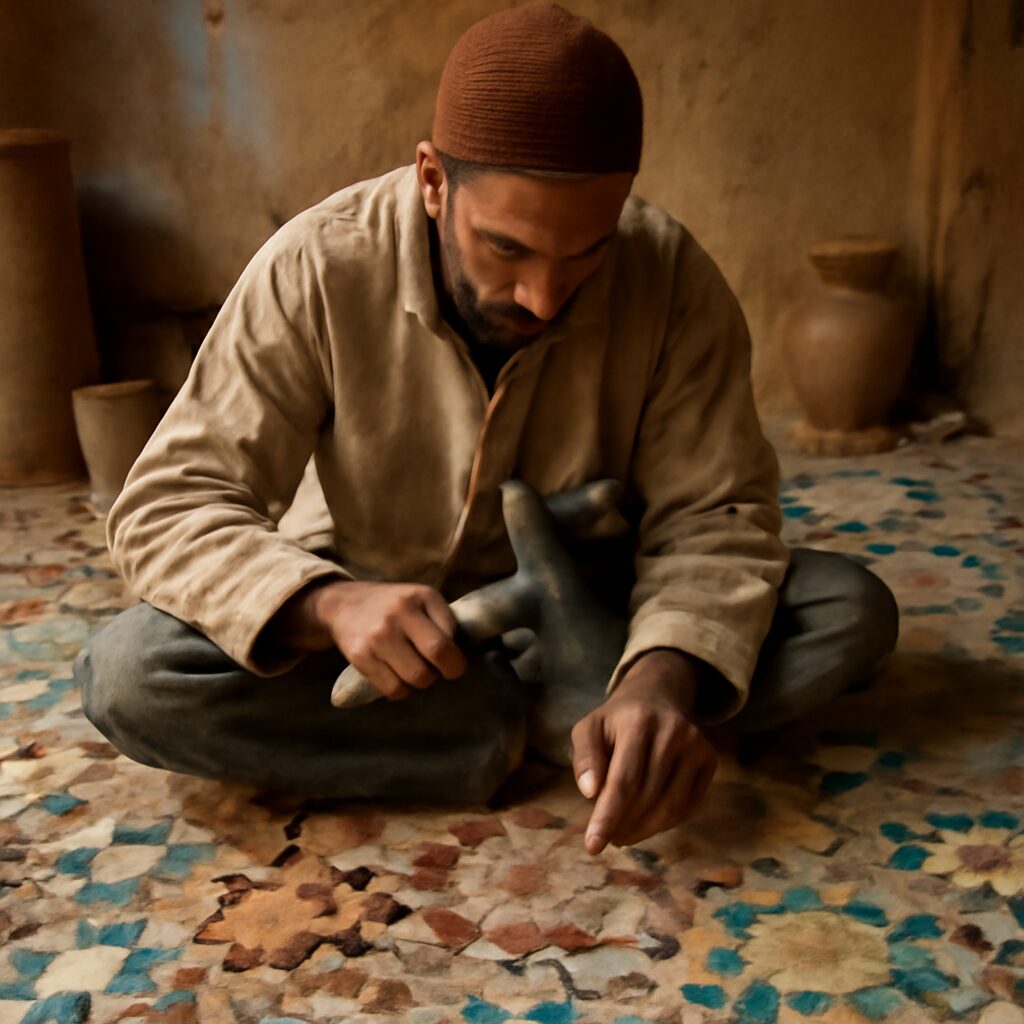 Carreaux décoratifs colorés de Marrakech