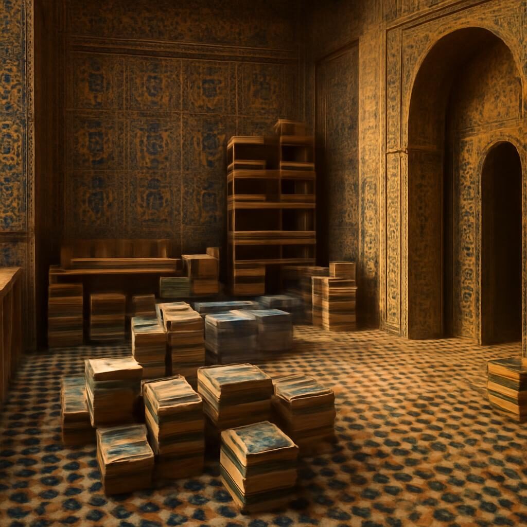 Atelier-boutique de zellige dans la médina de Fès — carreaux artisanaux colorés