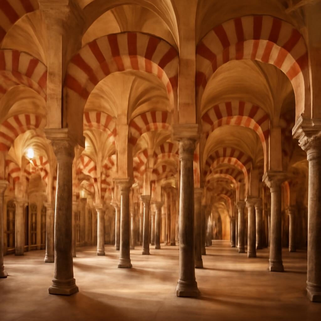 Grande Mosquée de Cordoue arcs polylobés