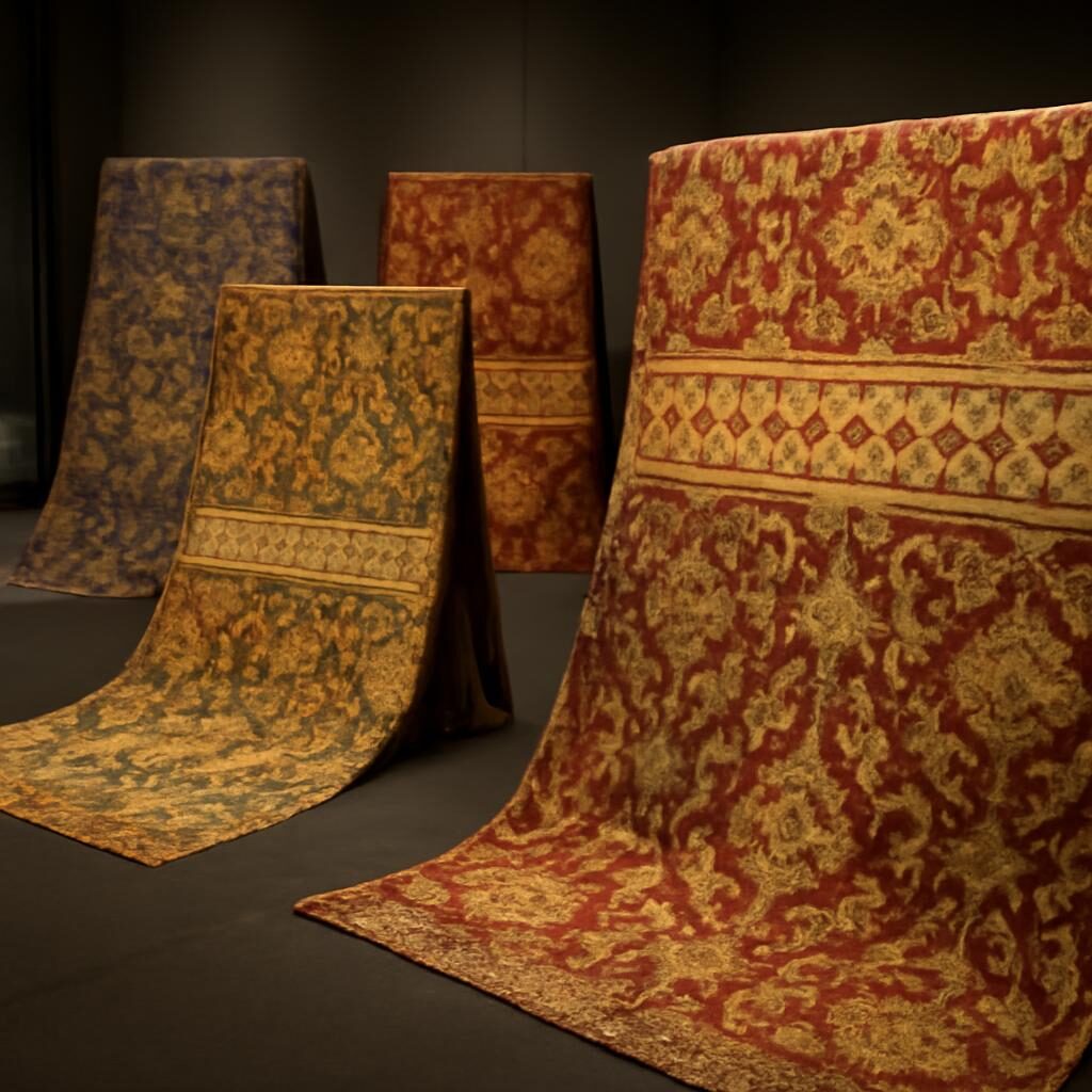 Brocarts persans et ottomans en musée textile