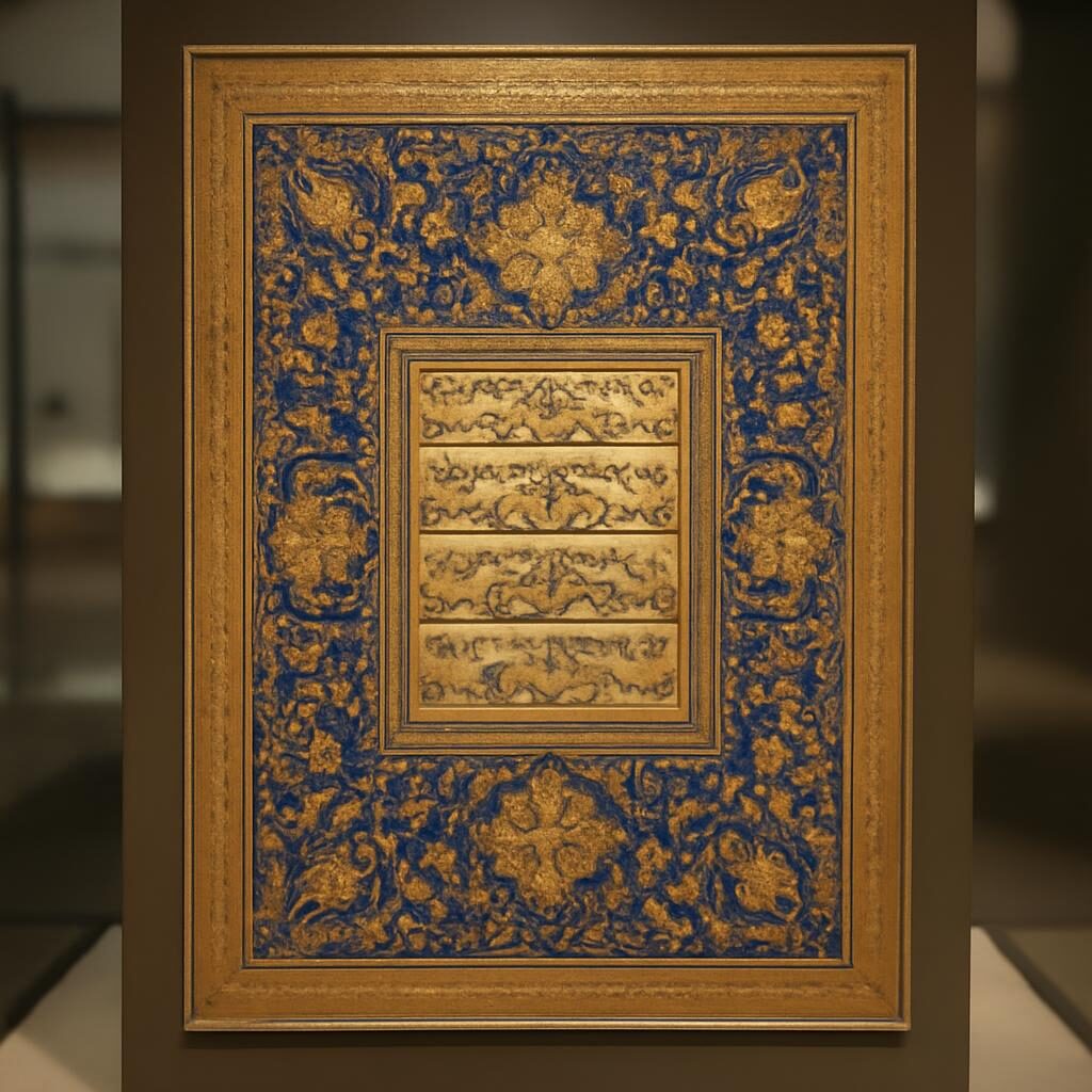 tazhib enluminure ottomane manuscrit doré